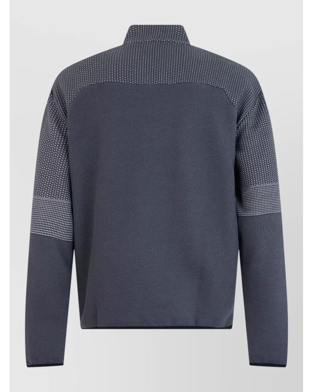 Boss Blue High Neck Zip Sweatshirt for men