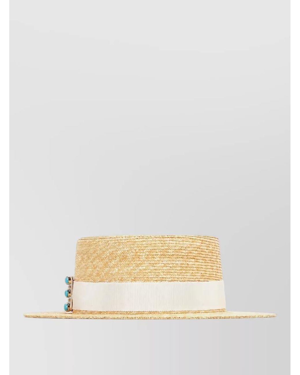 Roger Vivier Natural Tres Vivier Fedora Hat