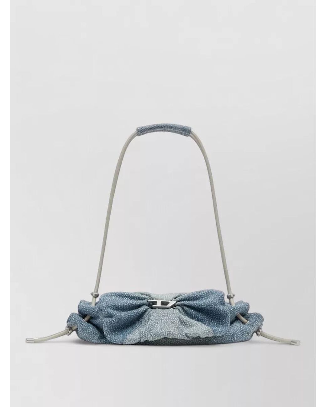 DIESEL Blue Scrunch-D Small Denim Bucket Bag