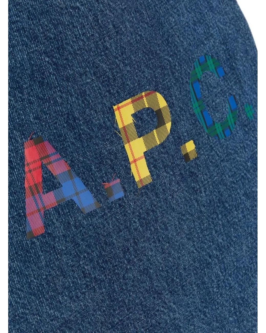 A.P.C. Blue Lou Mini Denim Tote Bag