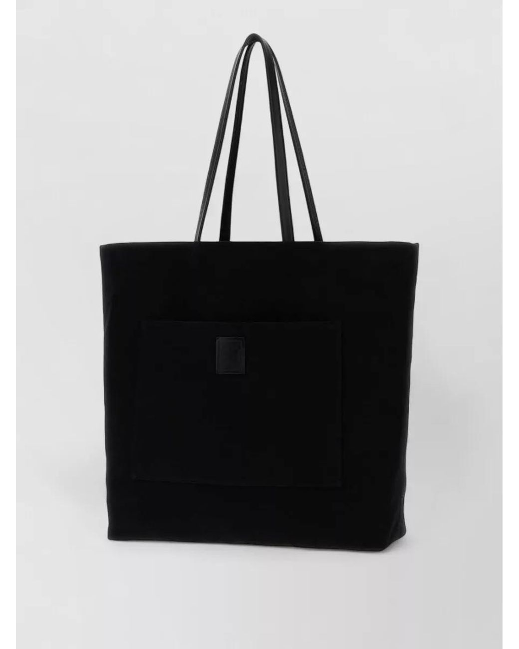 The Row Black Canvas Tote Bag for men