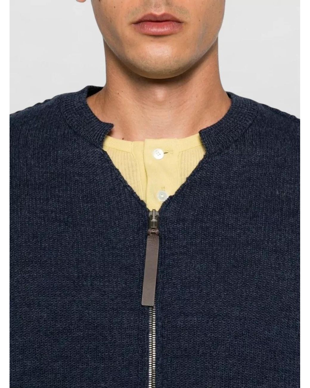 Moschino Blue Wool Jumper for men