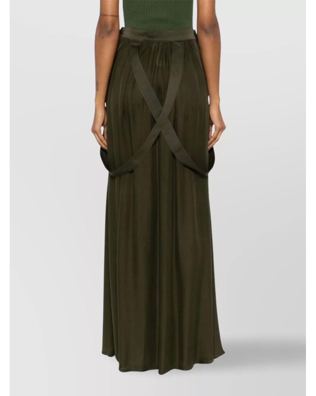 Max Mara Green Midi Skirt