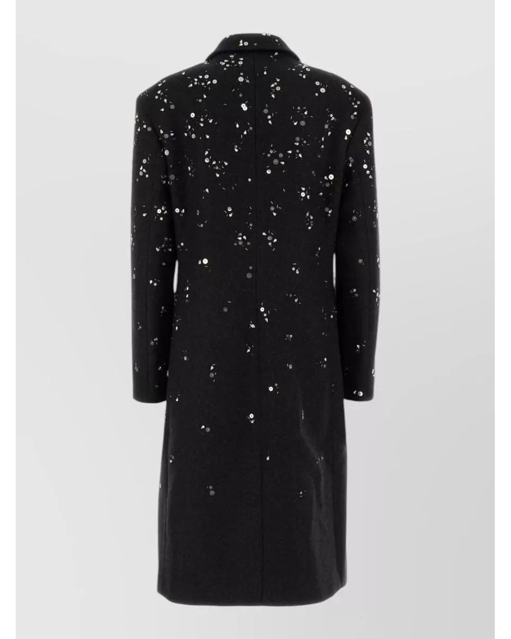 Jil Sander Black Wool Belted Single-Breasted Coat