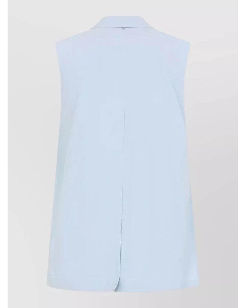 Sportmax Blue Viscose Oversized Gilet
