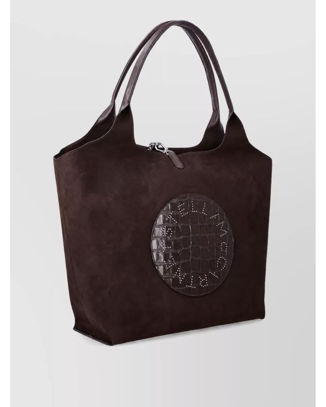 Stella McCartney Brown Logo Reversible Tote Bag