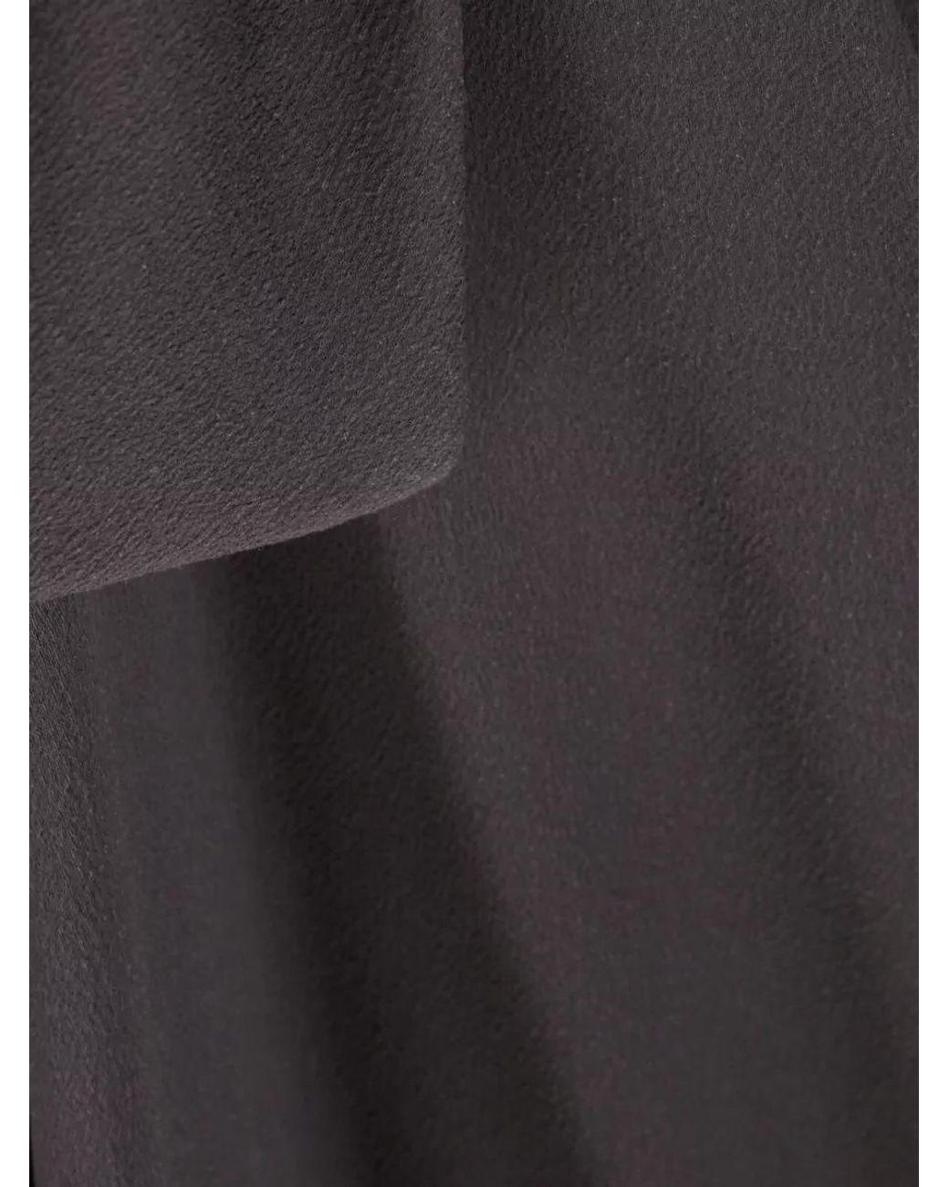 Chloé Gray Silk Draped Midi Skirt