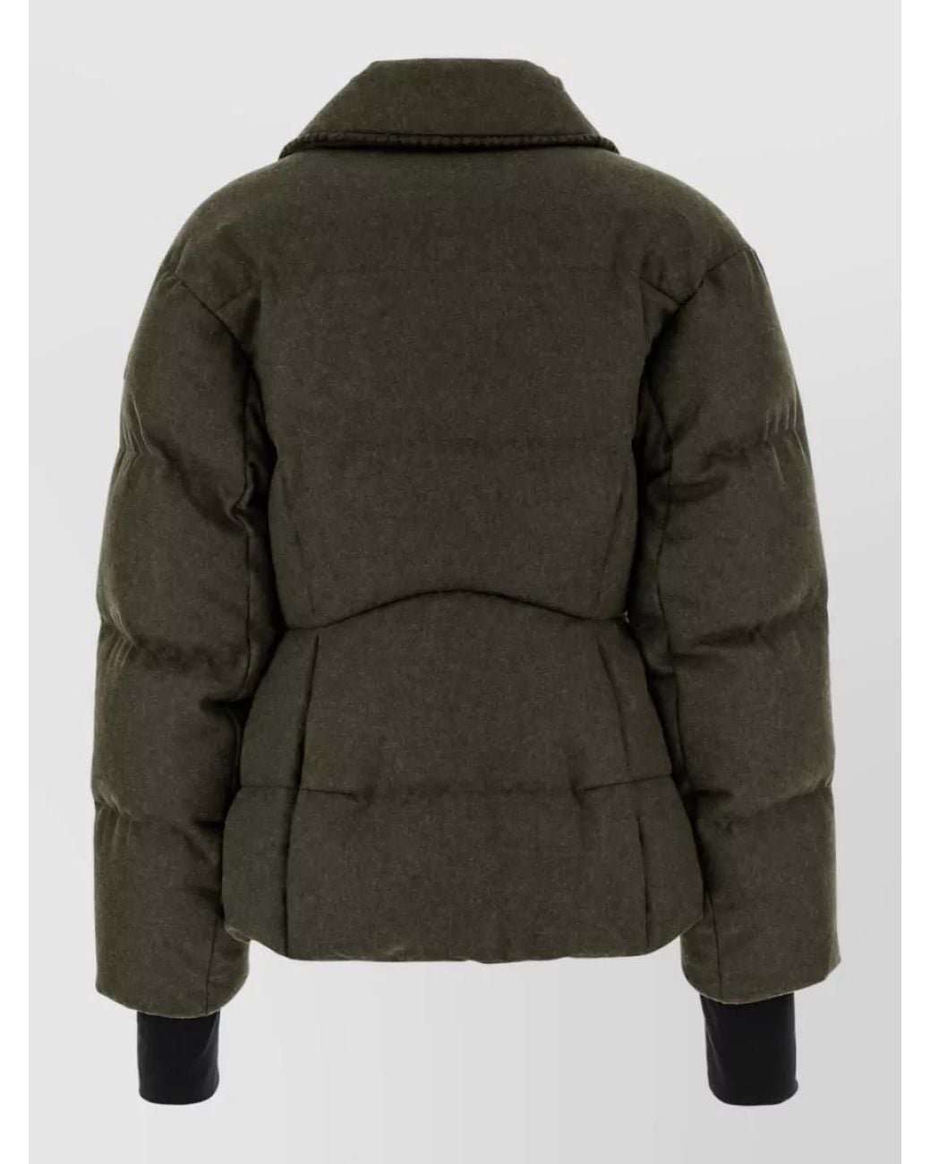Moncler Green Wool Down Puffer Jacket
