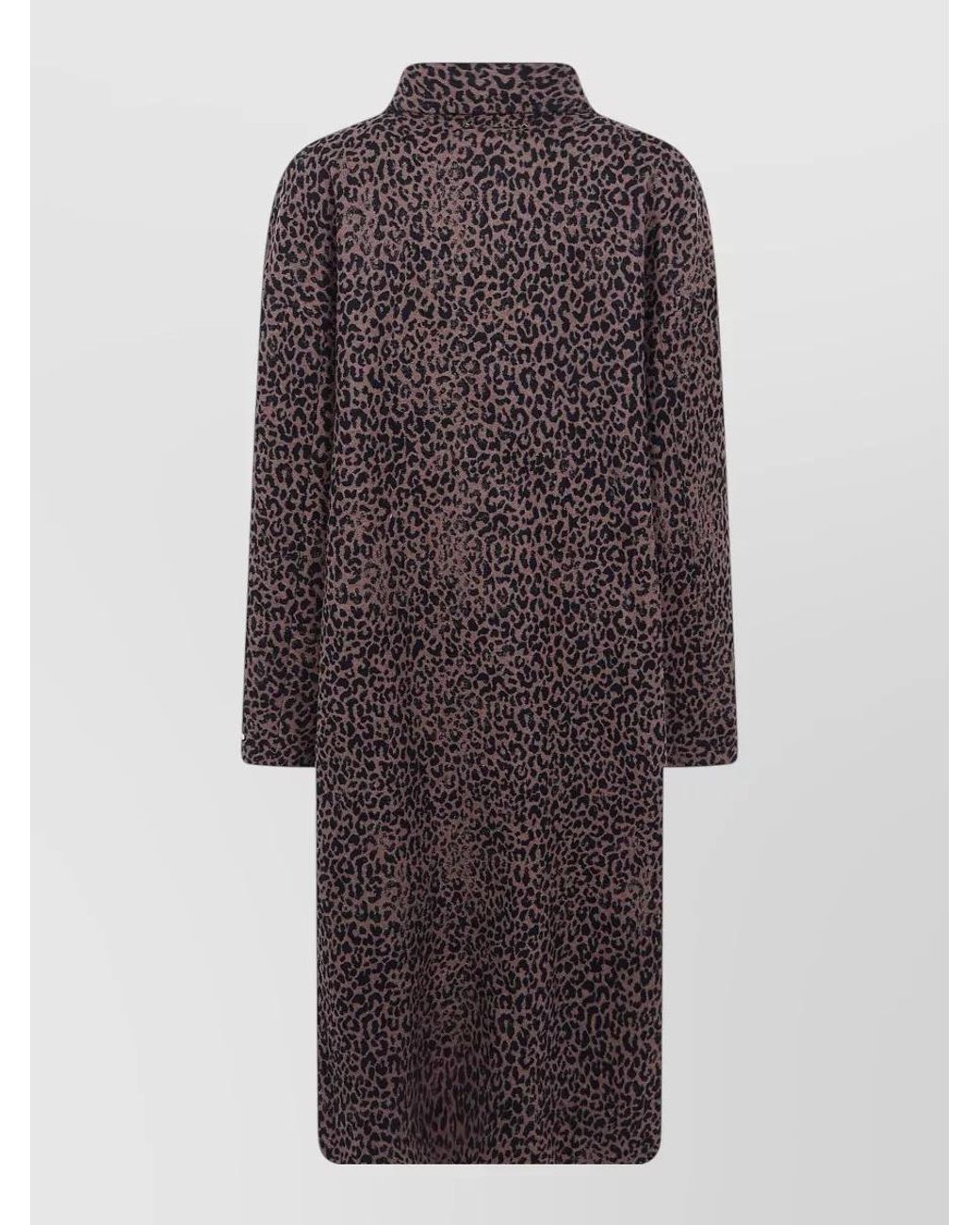 Golden Goose Deluxe Brand Multicolor Leopard Jacquard Wool Coat