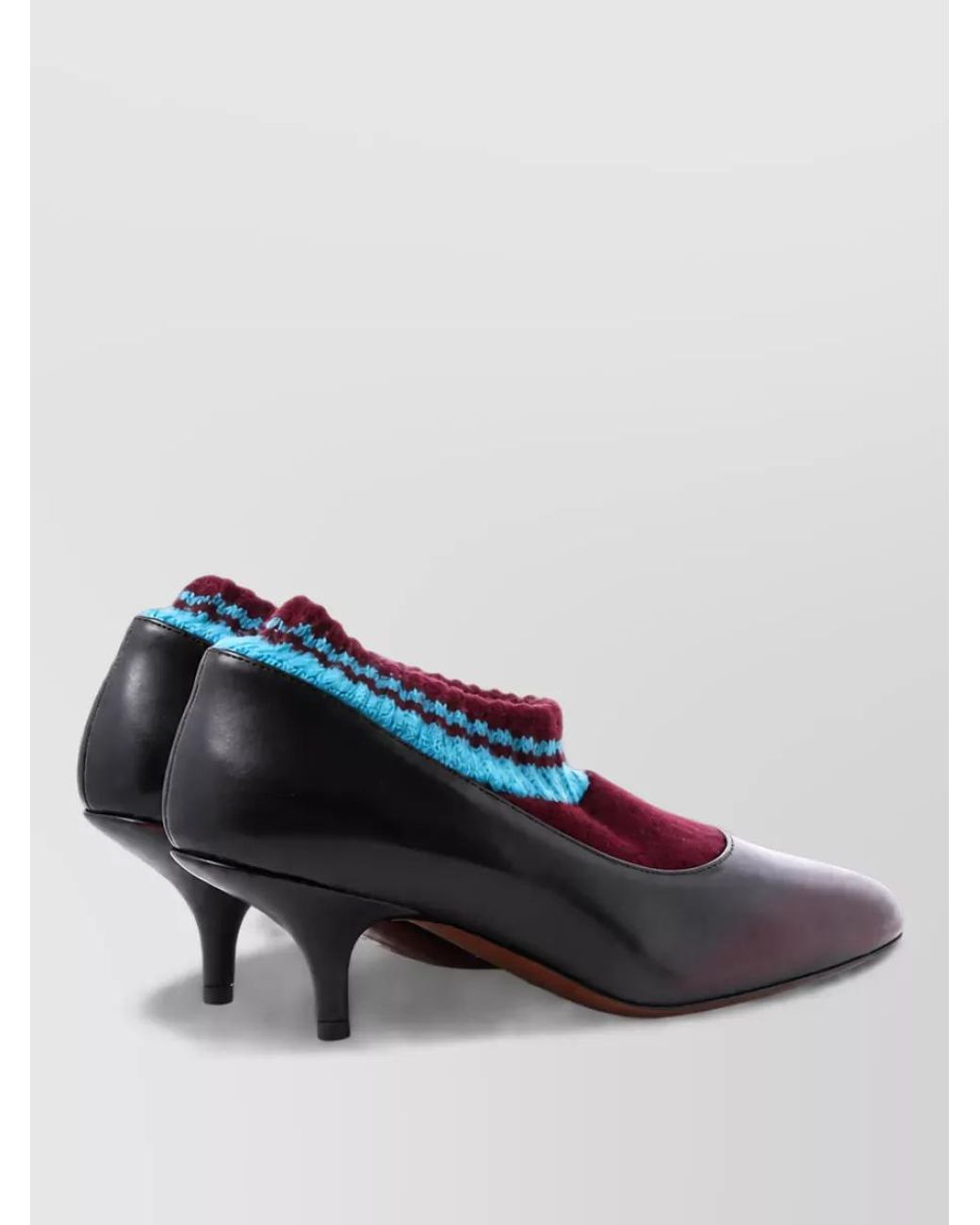 Dries Van Noten Blue Leather Pumps
