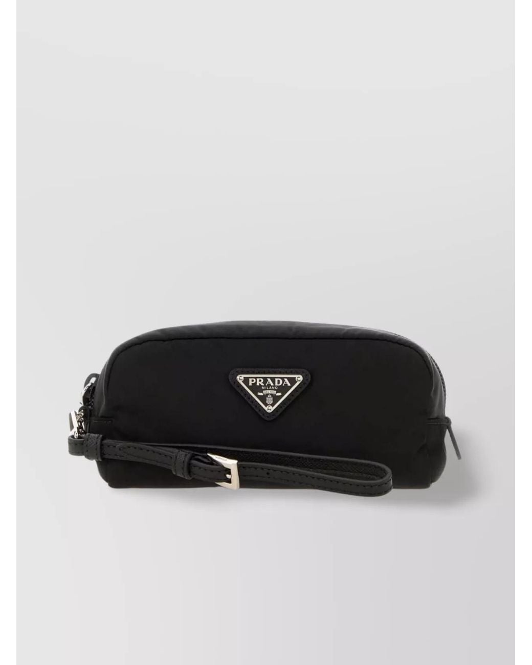 Prada Black Pouch Nylon Wrist Strap
