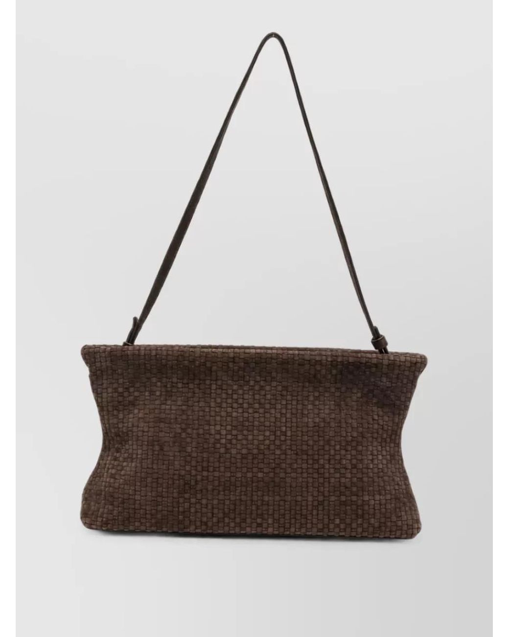 Marsèll Brown Leather Braided Shoulder Bag
