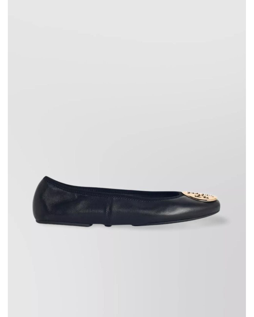 Tory Burch Blue Leather Ballerina Flats