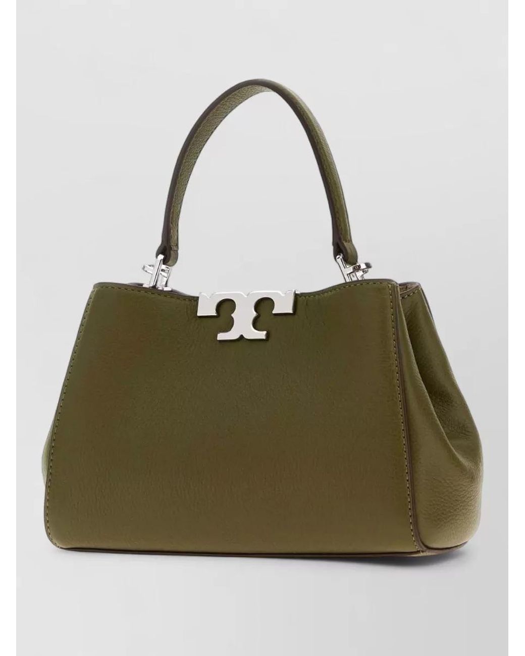 Tory Burch Green Eleanor Mini Leather Tote Bag