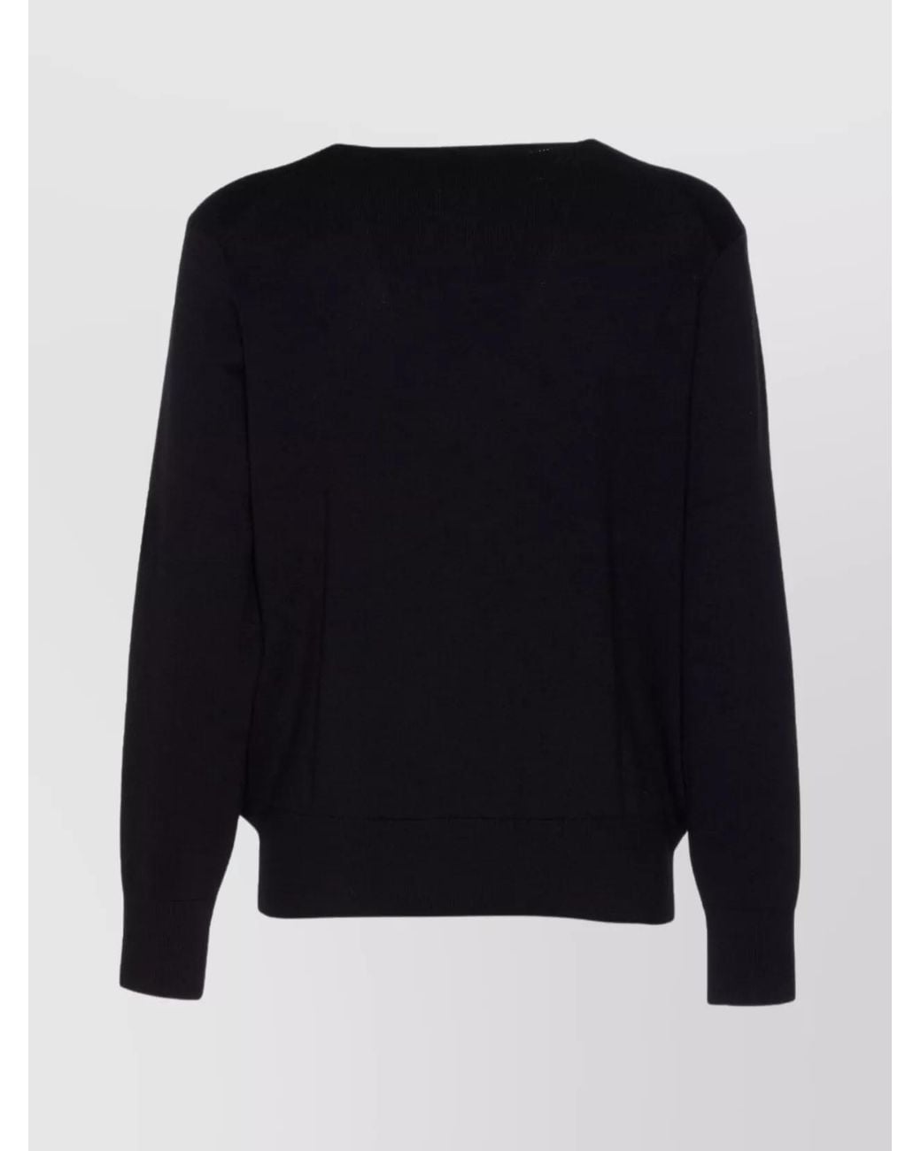 AMI Blue Merino Wool Crewneck Sweater for men