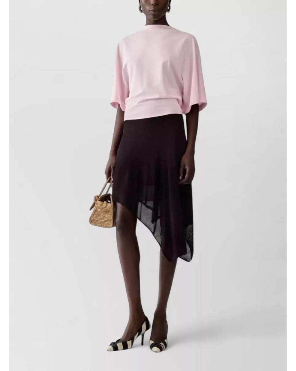 Jacquemus Multicolor High Neck Open Back Elbow-Length Sleeve Knitted Top