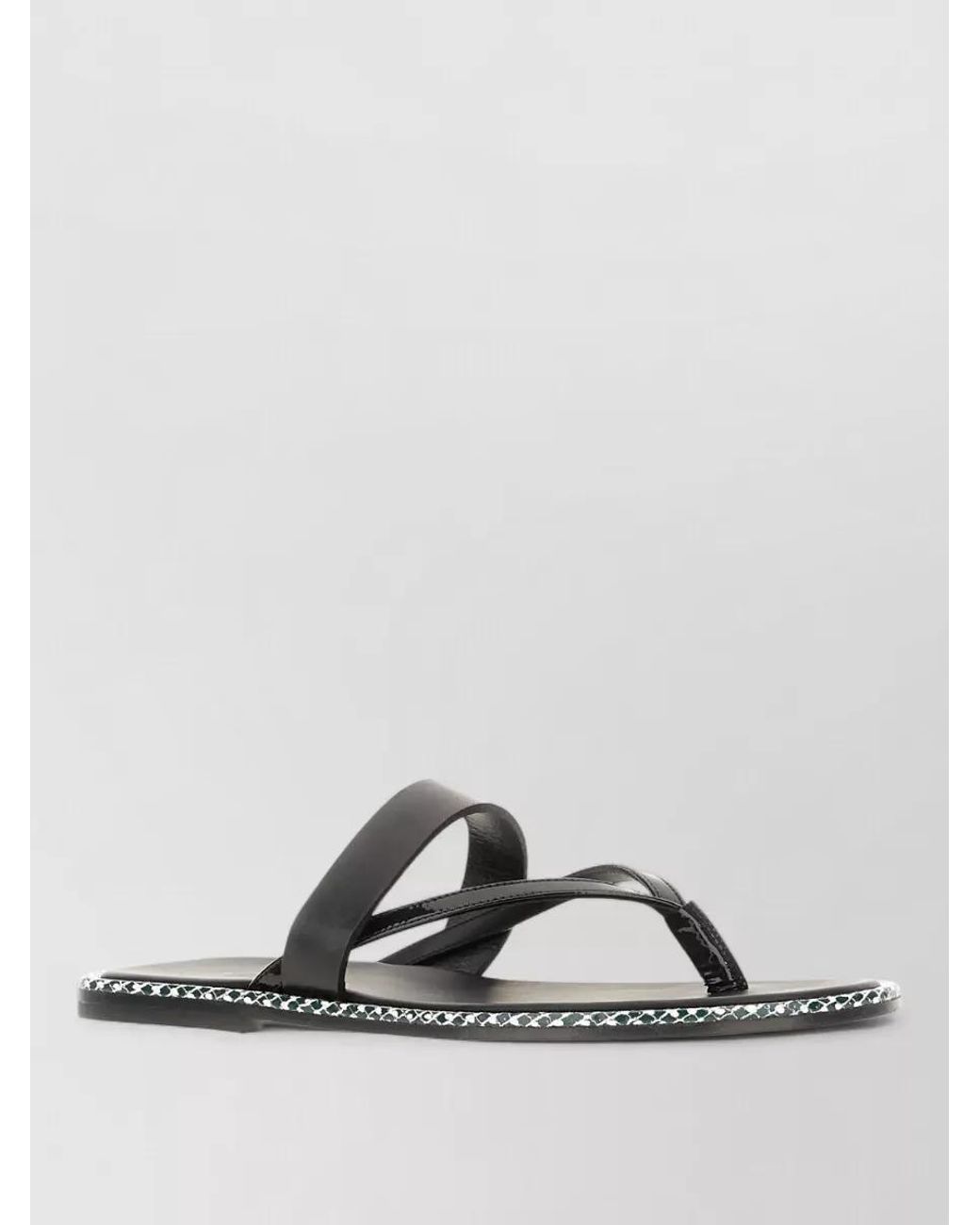 Dries Van Noten Multicolor Leather Thong Sandals