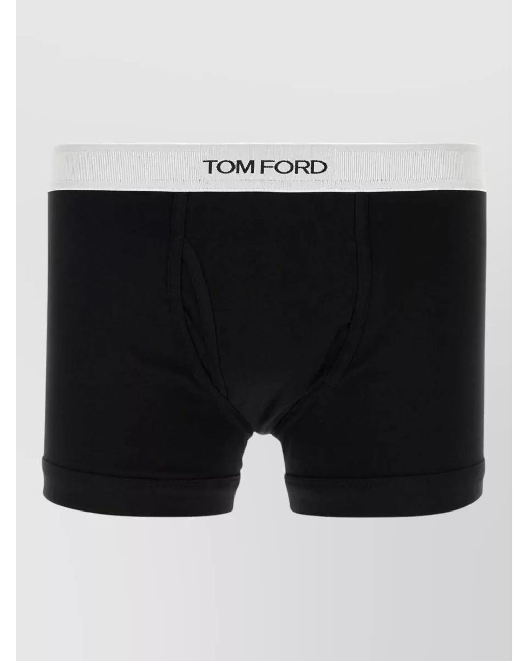 Tom Ford Black Stretch Cotton Boxer Set Elastic Waistband for men