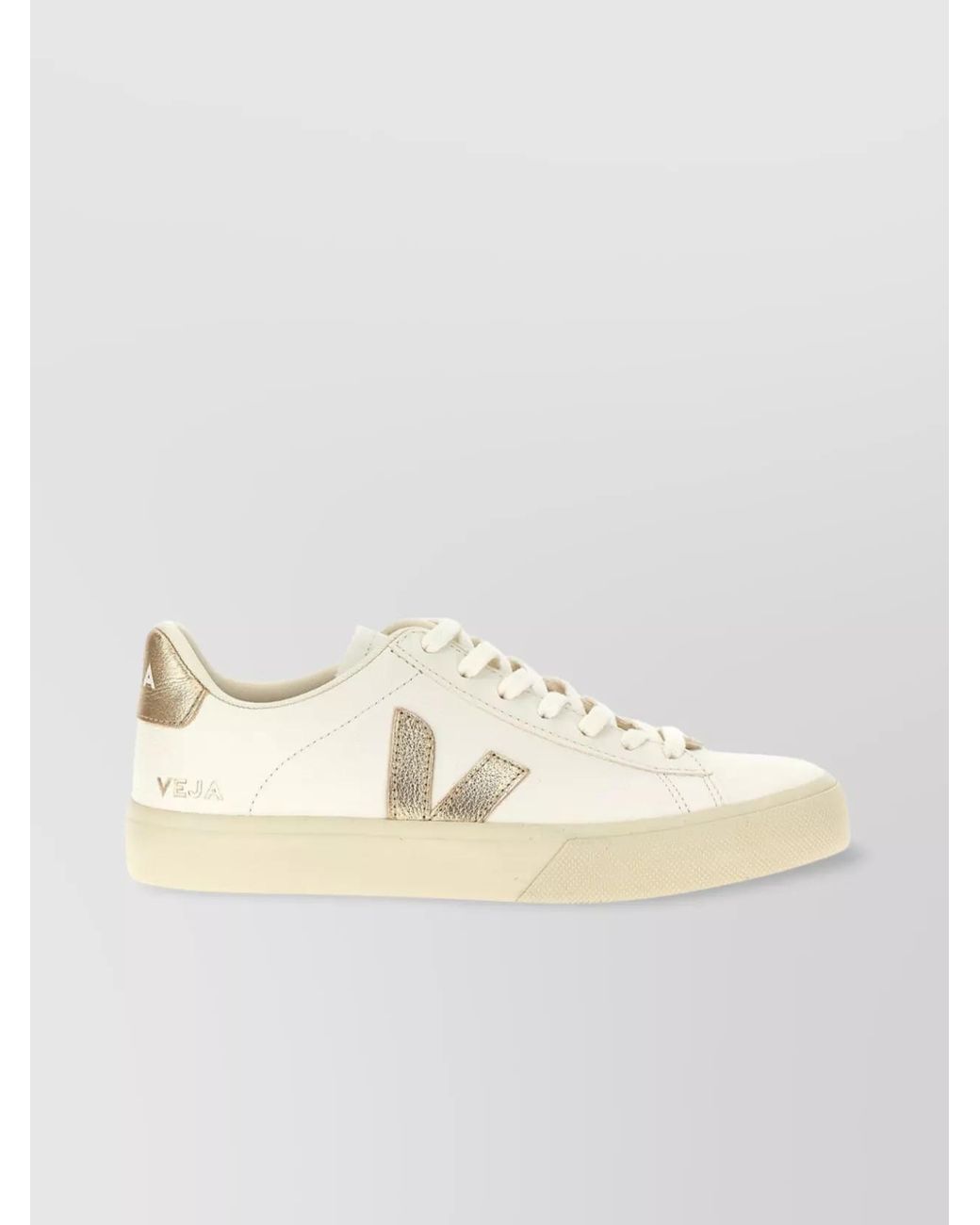 Veja Natural Leather Low-Top Sneakers