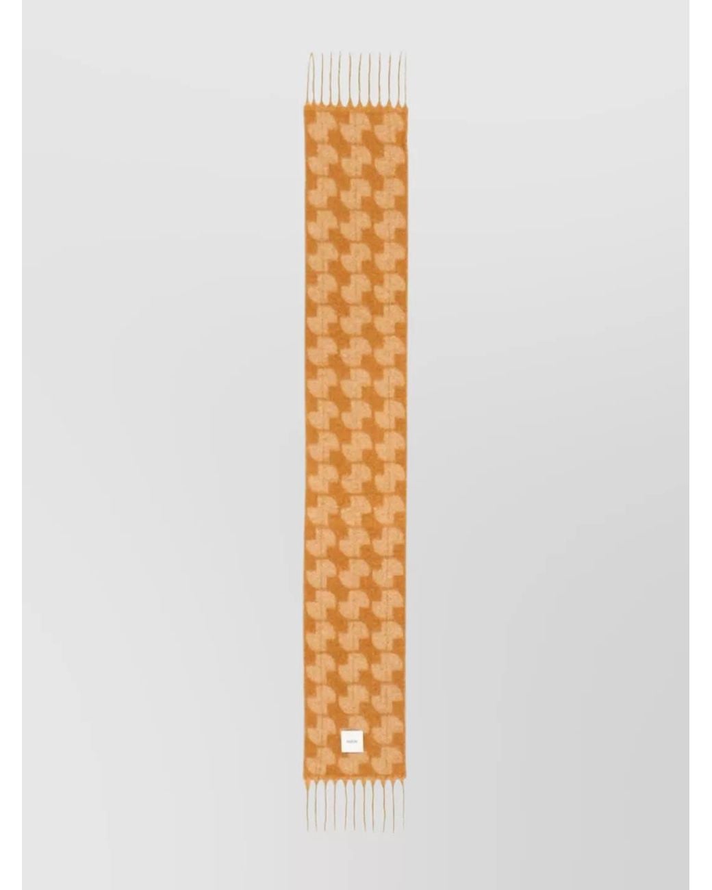 Patou White Alpaca Scarf