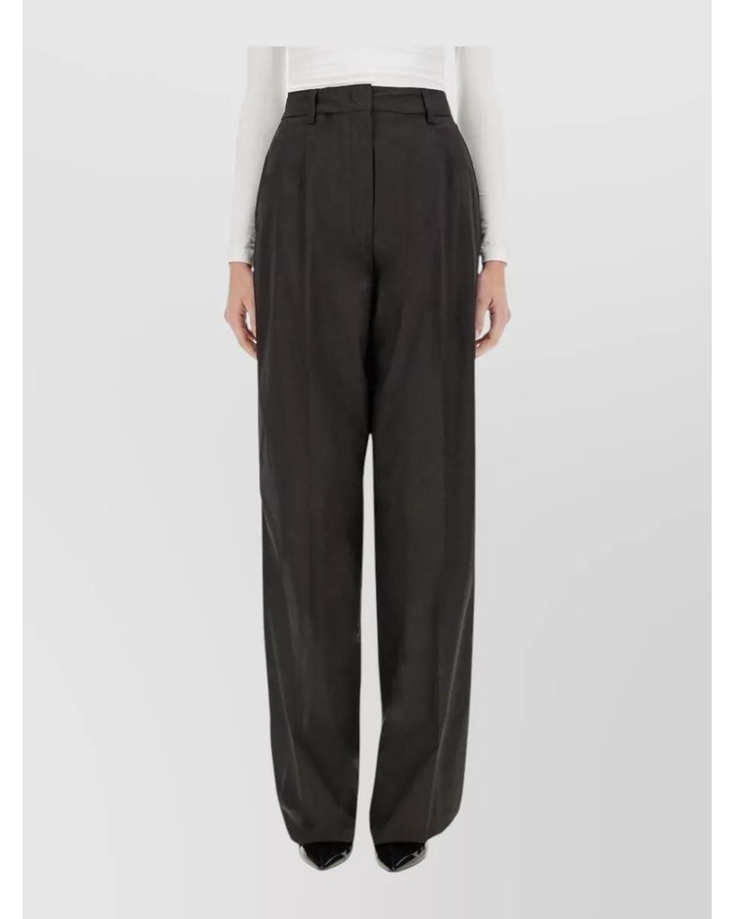 Thelatest Black Wide-Leg Trousers