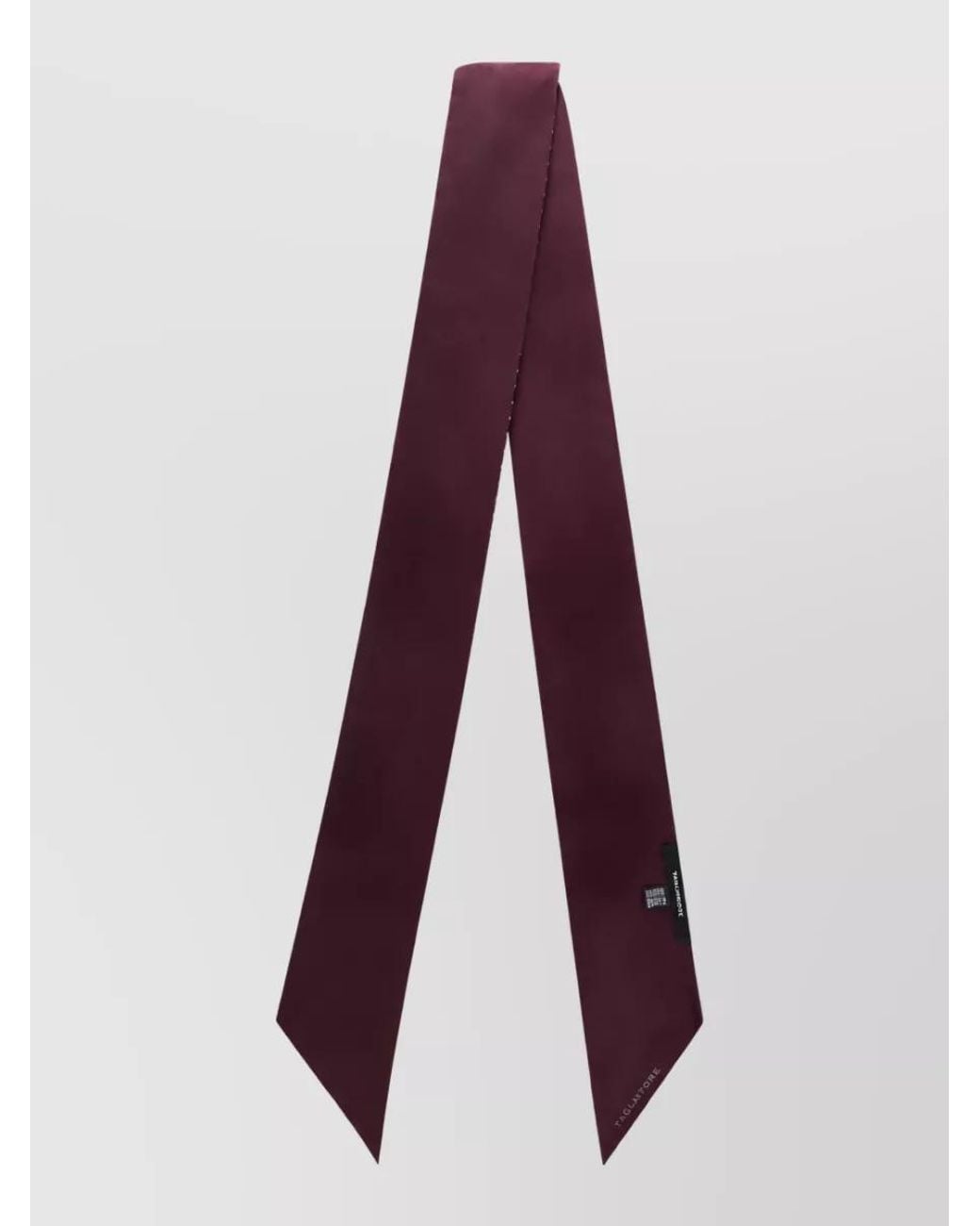 Tagliatore Purple Silk Geometric-Print Tie for men
