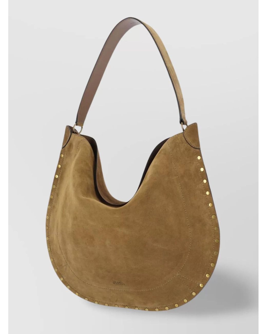 Isabel Marant Natural Oskan Soft Suede Shoulder Bag