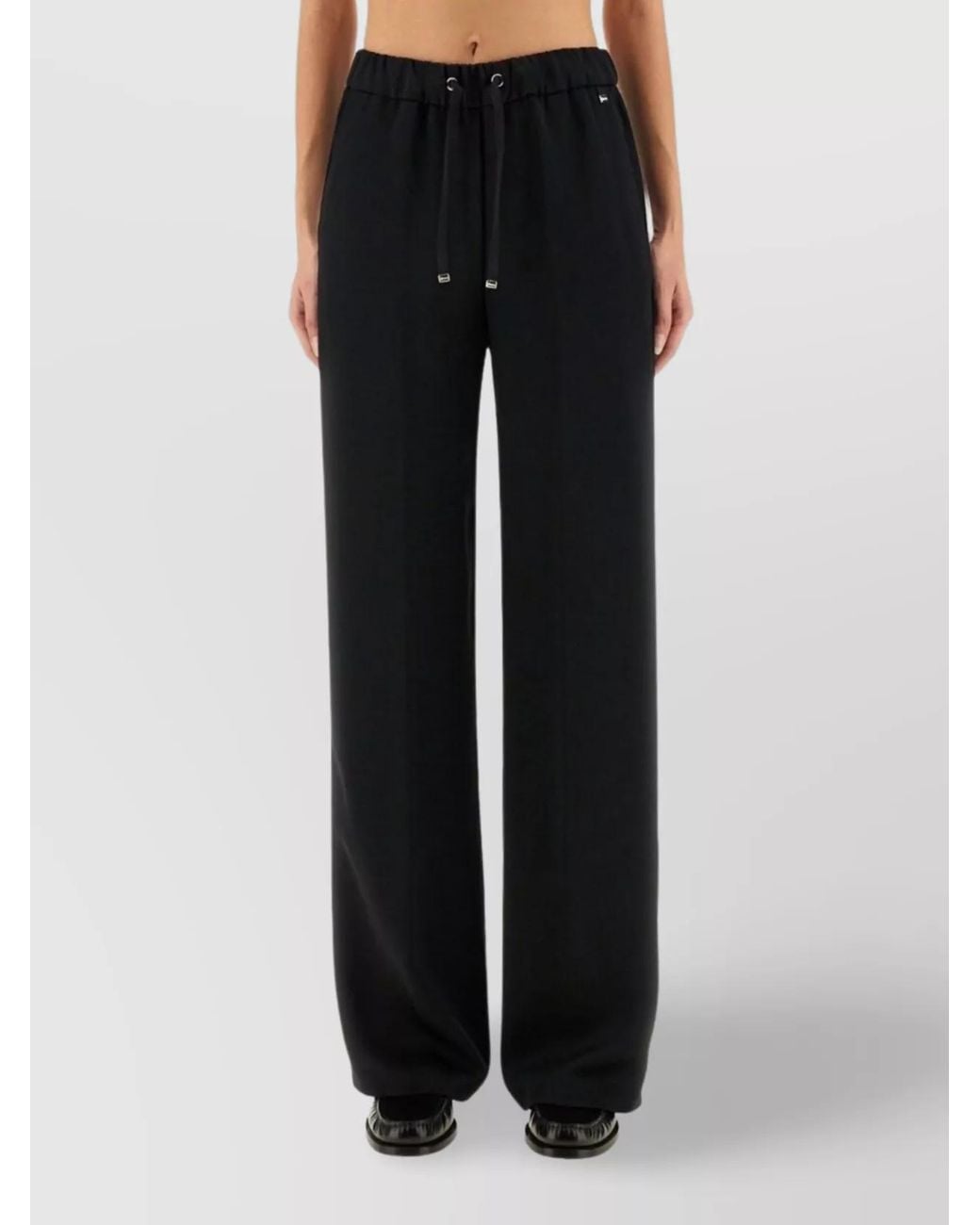 Herno Black Resort Wide-Leg Trousers