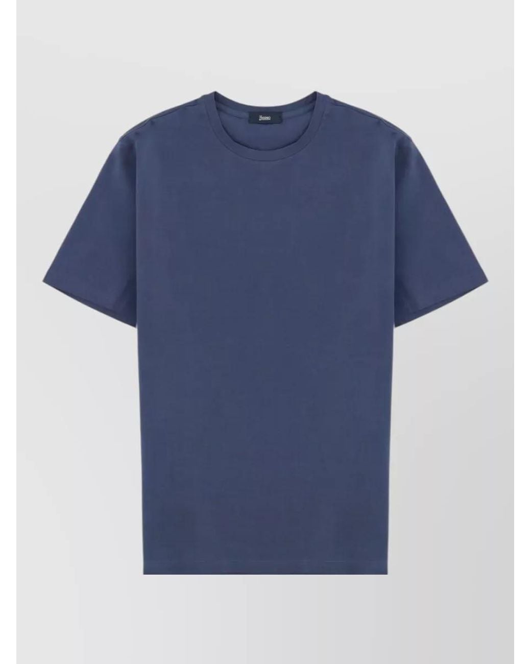 Herno Blue Cotton T-Shirt for men