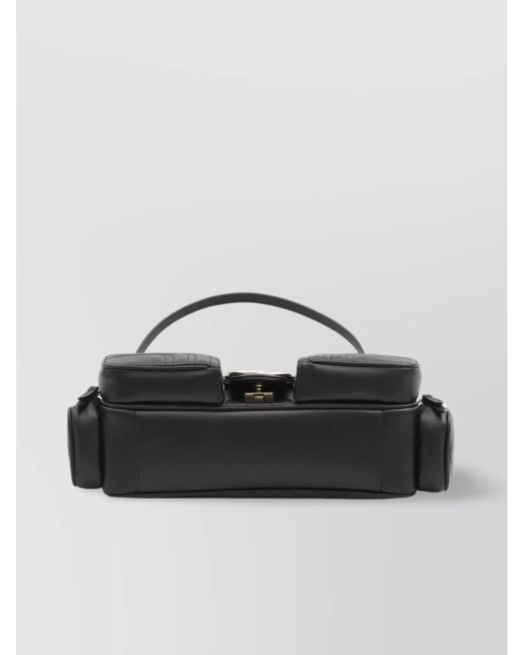 Gucci Black Gg Marmont Small Leather Shoulder Bag