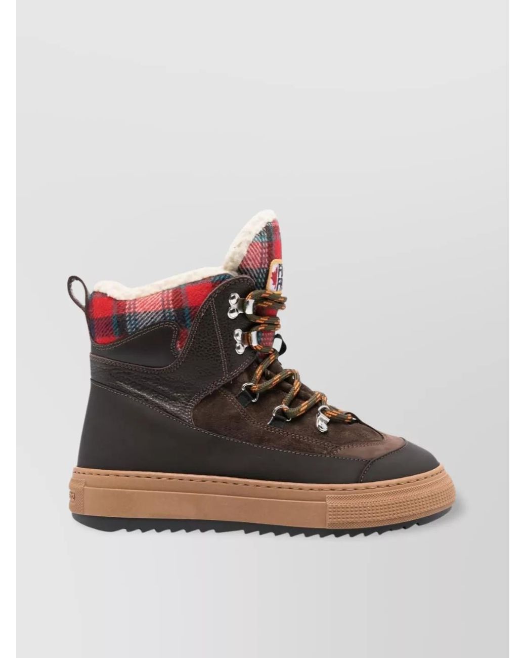 DSquared² Multicolor Leather Lace-Up High-Top Boots