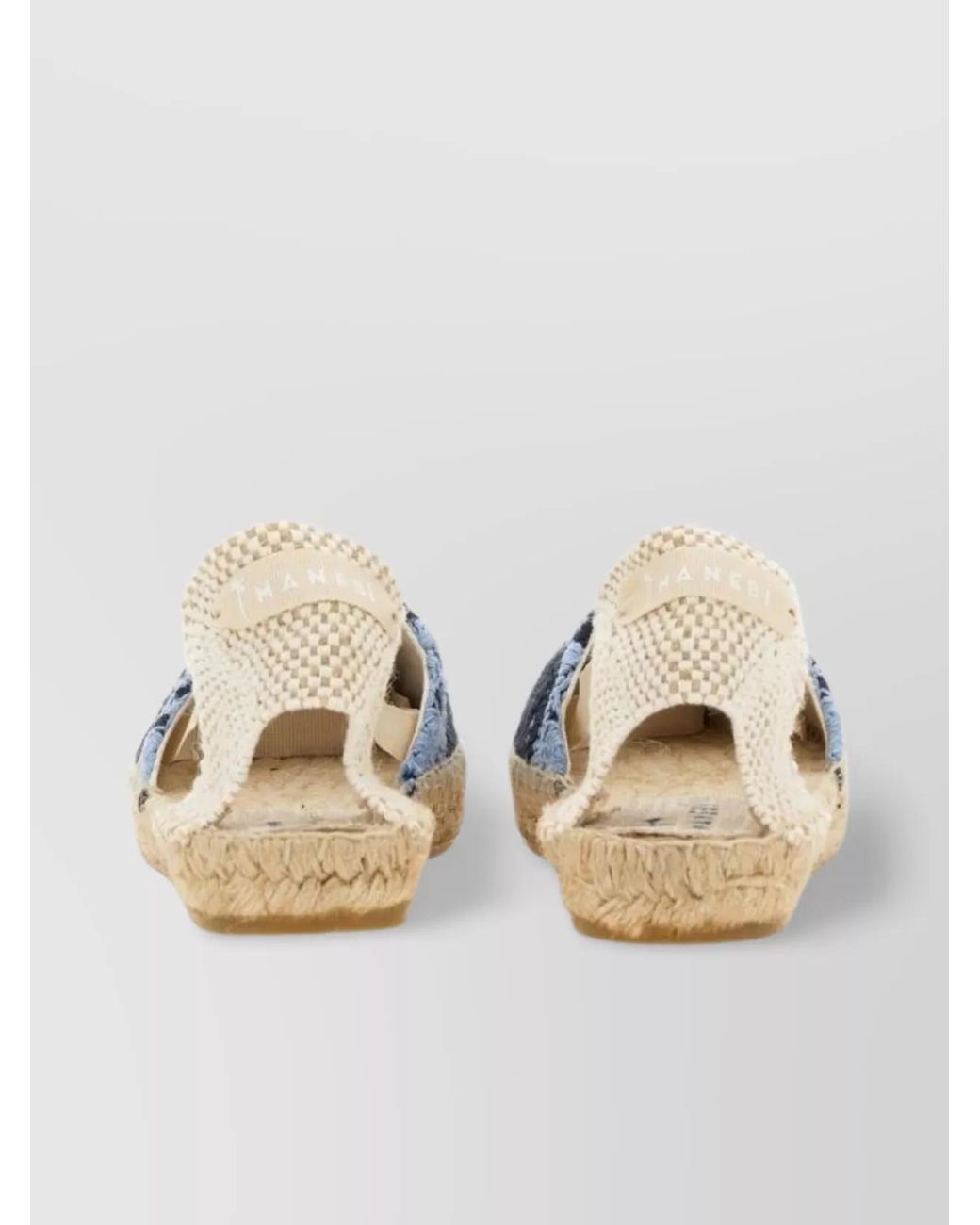 Manebí Blue Crochet Espadrilles