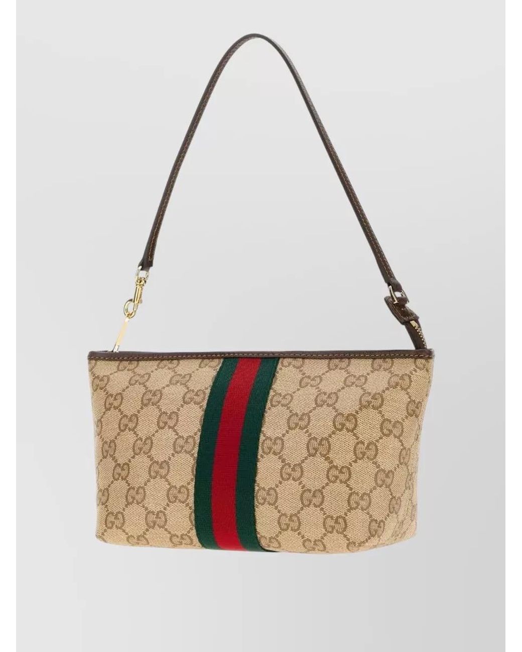 Gucci White Small Canvas Pouch