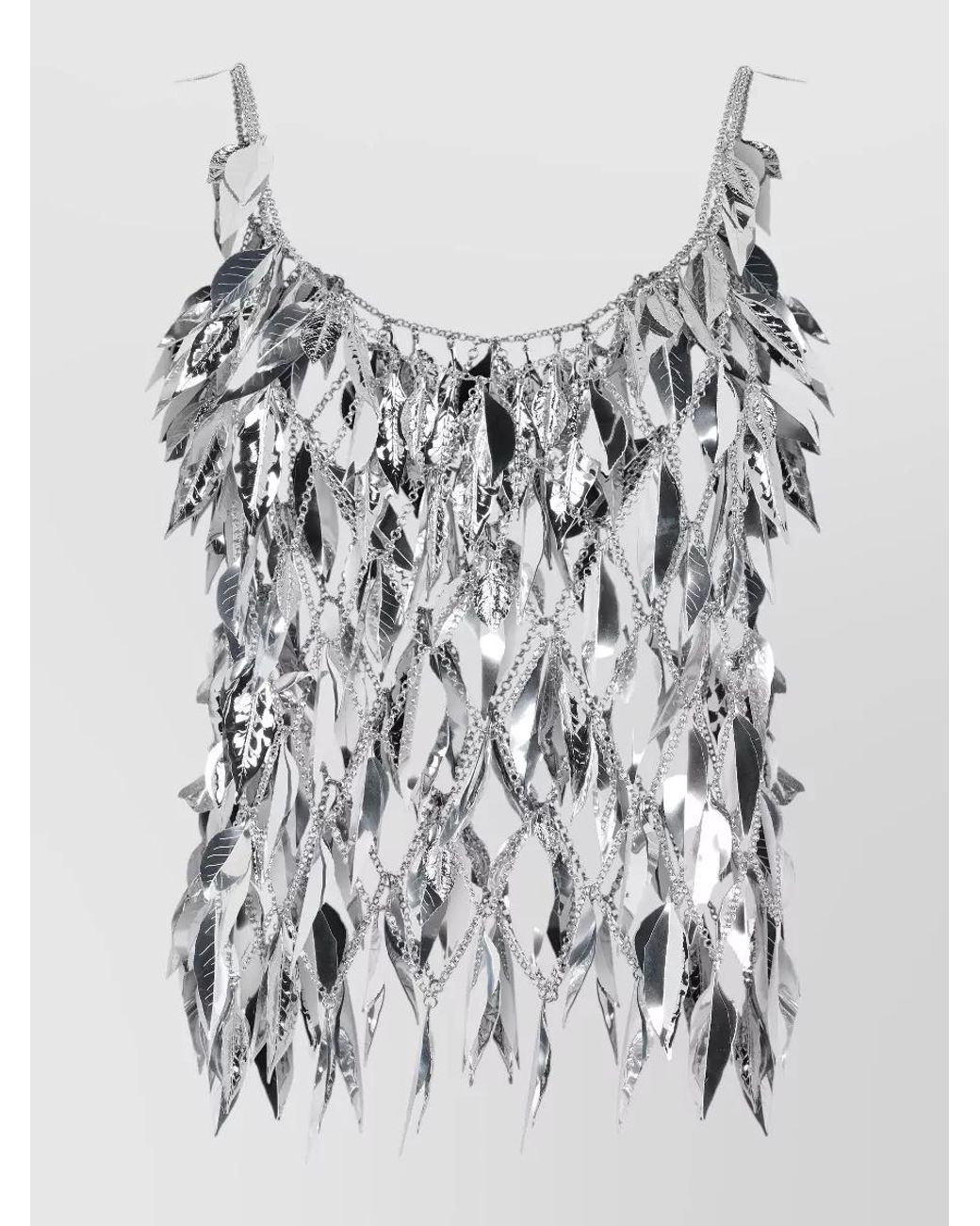 Rabanne White Chainmail Top