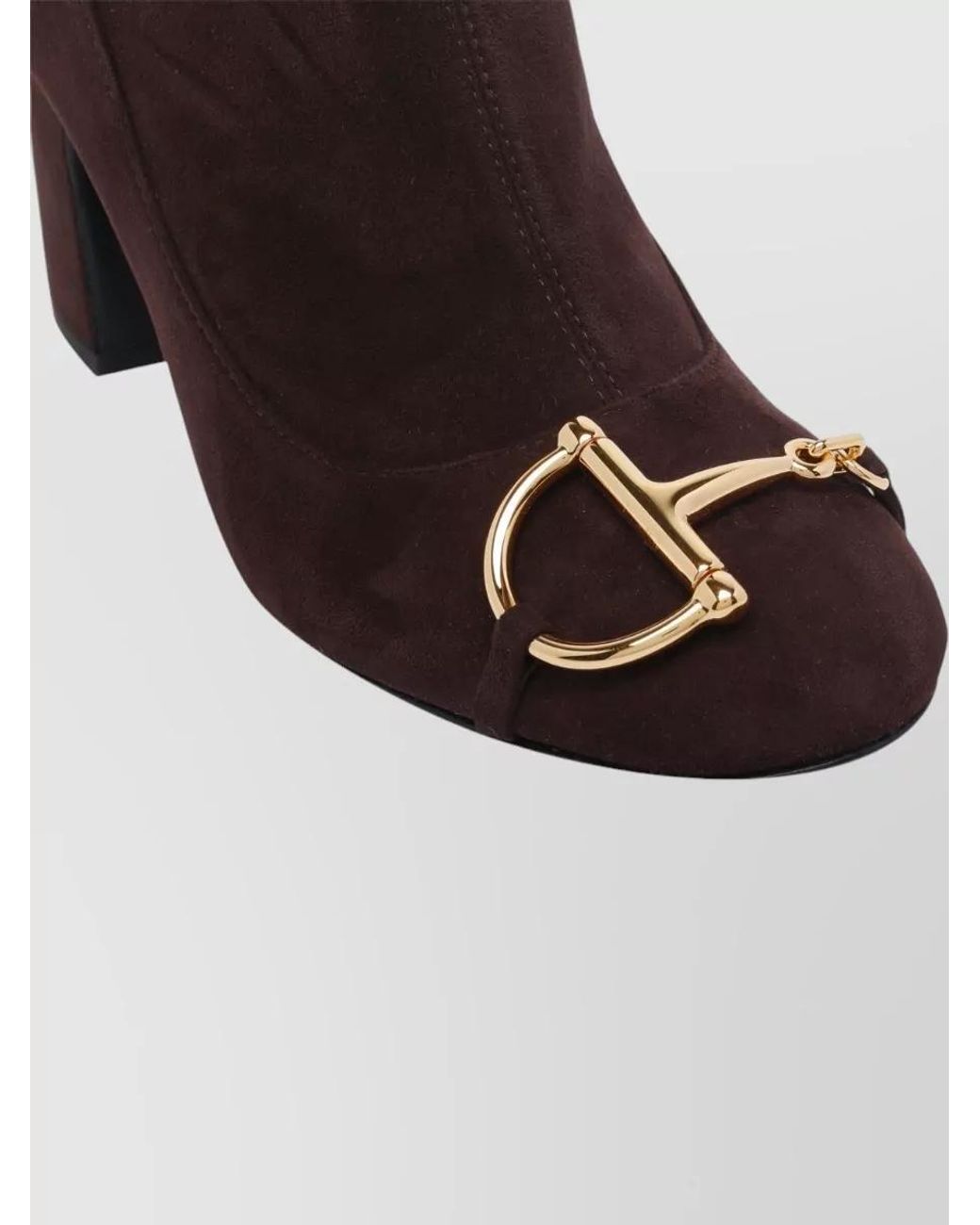 Gucci Brown Suede Leather Ankle Boots