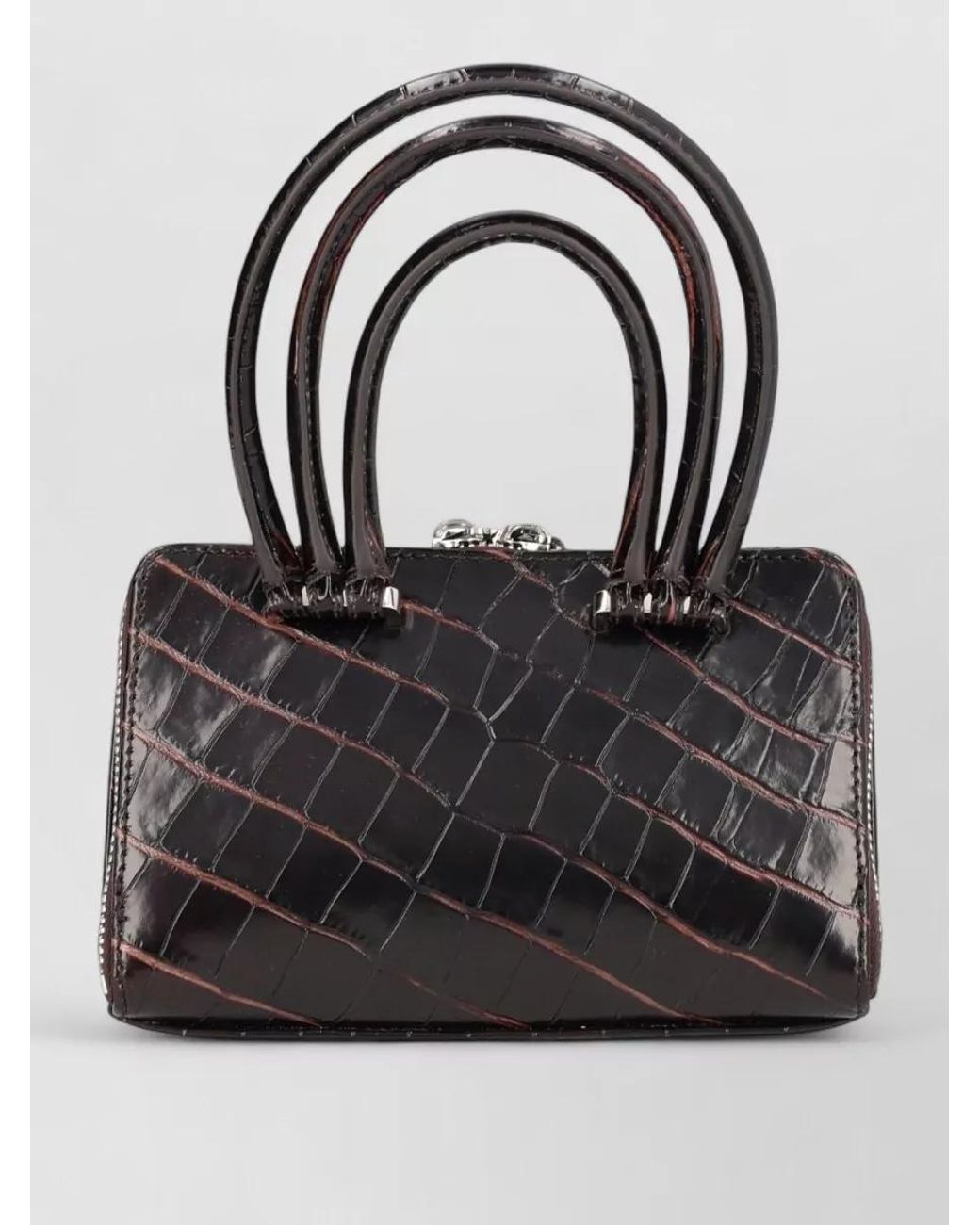 The Attico Black Friday Mini Leather Shoulder Bag