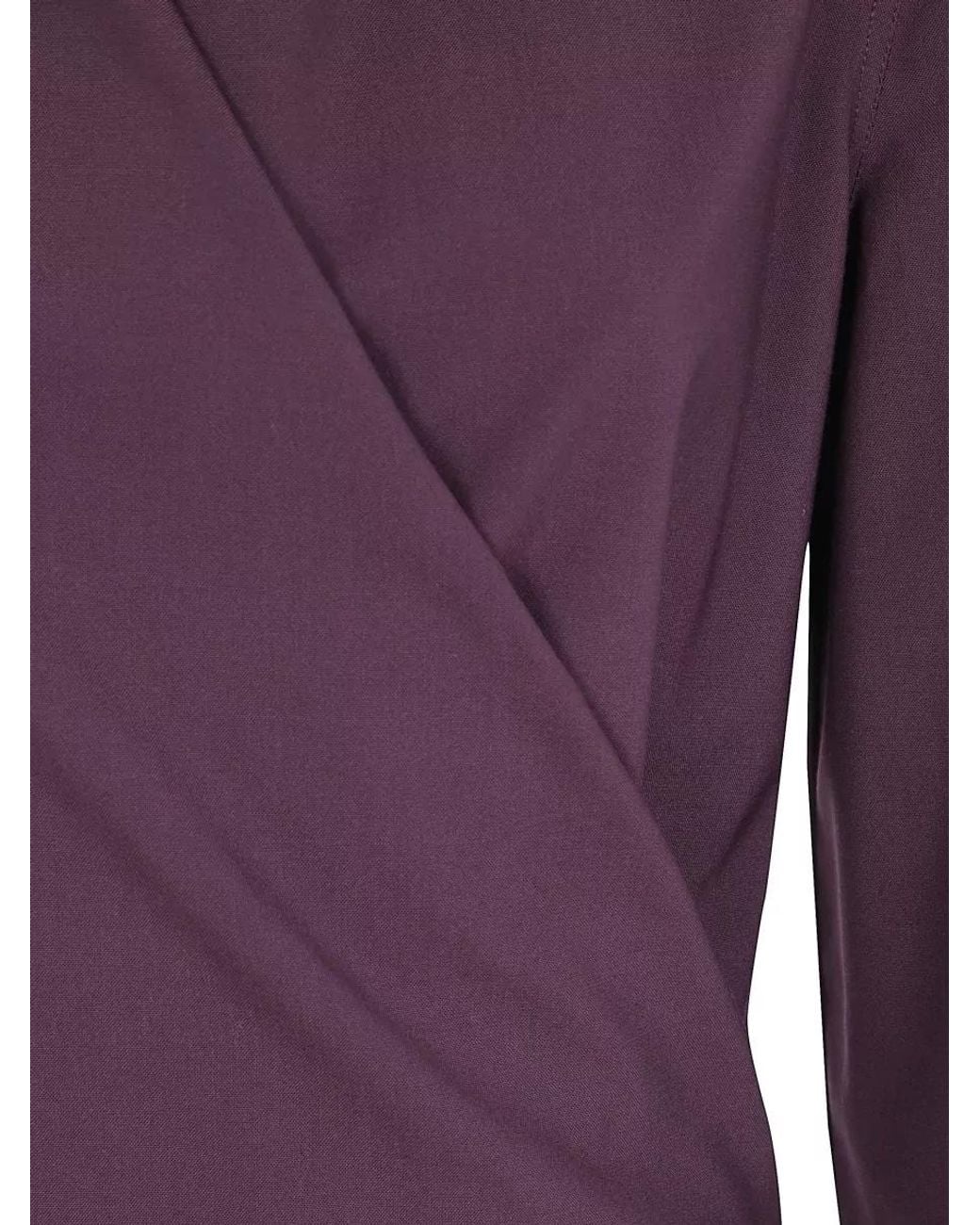 Alberta Ferretti Purple Midi Dress