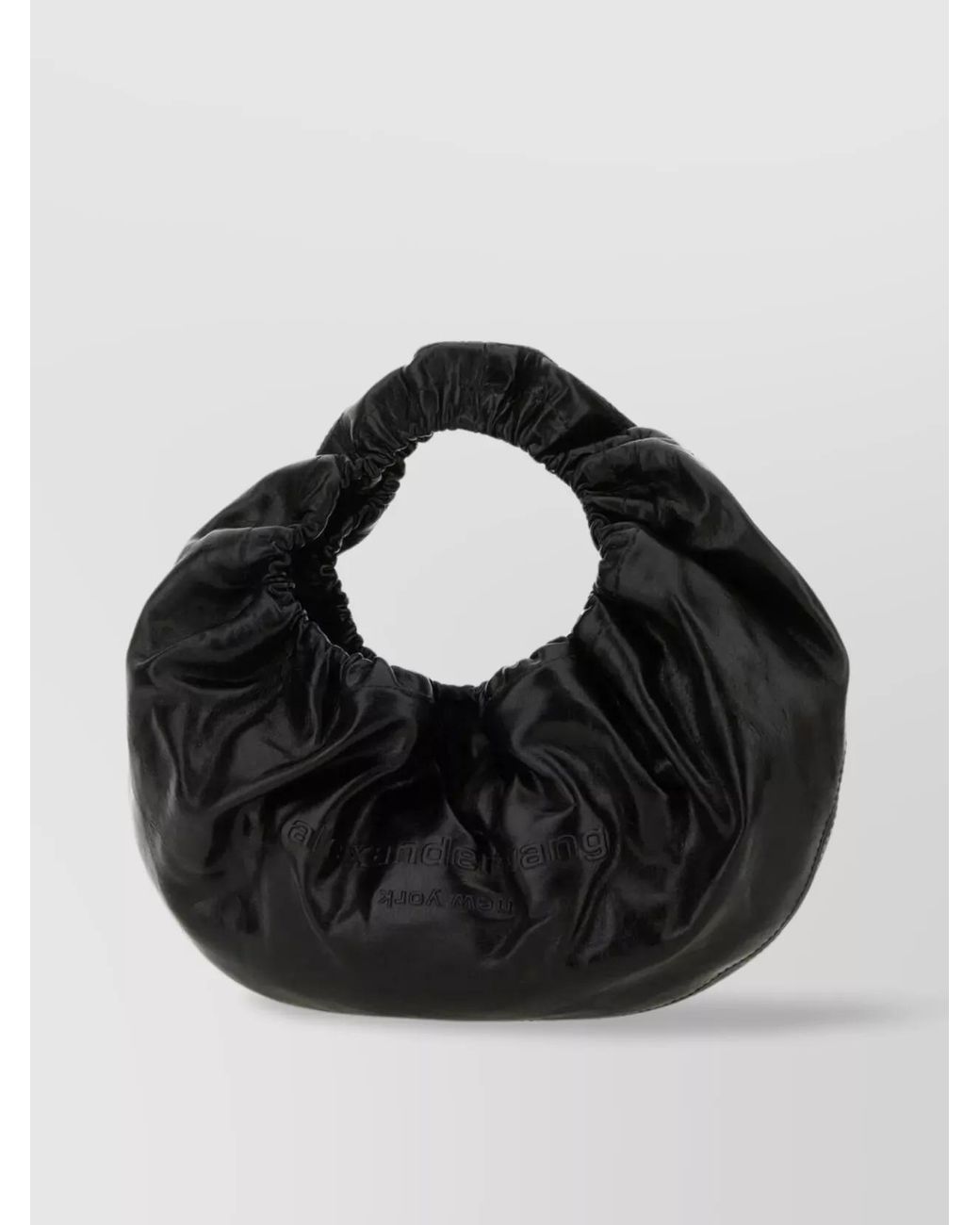 Alexander Wang Black Small Leather Crescent Clutch Bag