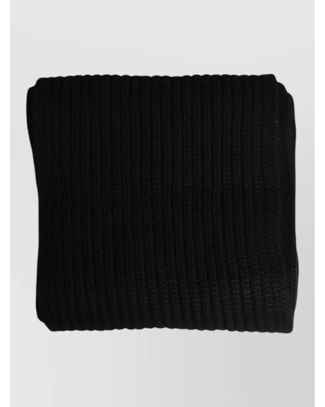 Dolce & Gabbana Black Cashmere Knitted Neck Warmer Scarf for men