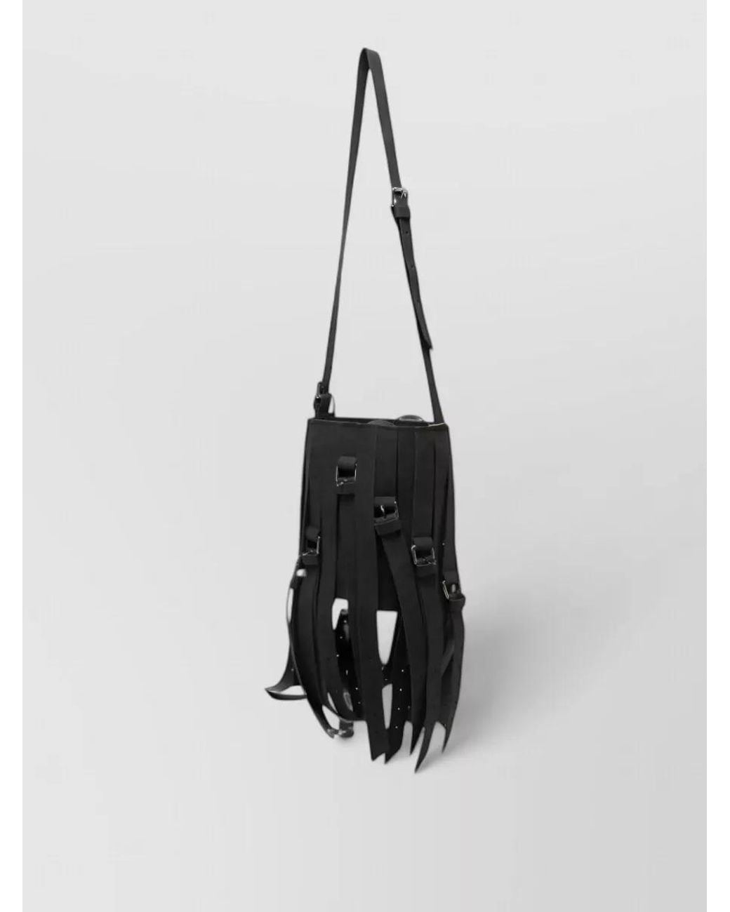 La Milanesa White Fringed Shoulder Bag