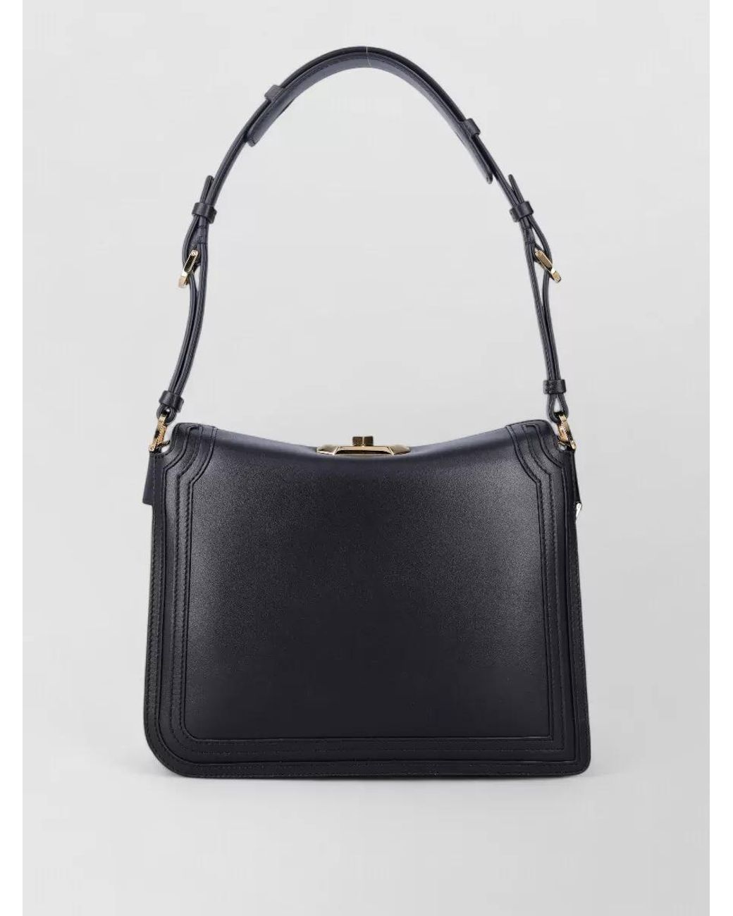 Lanvin Black Small Leather Shoulder Bag