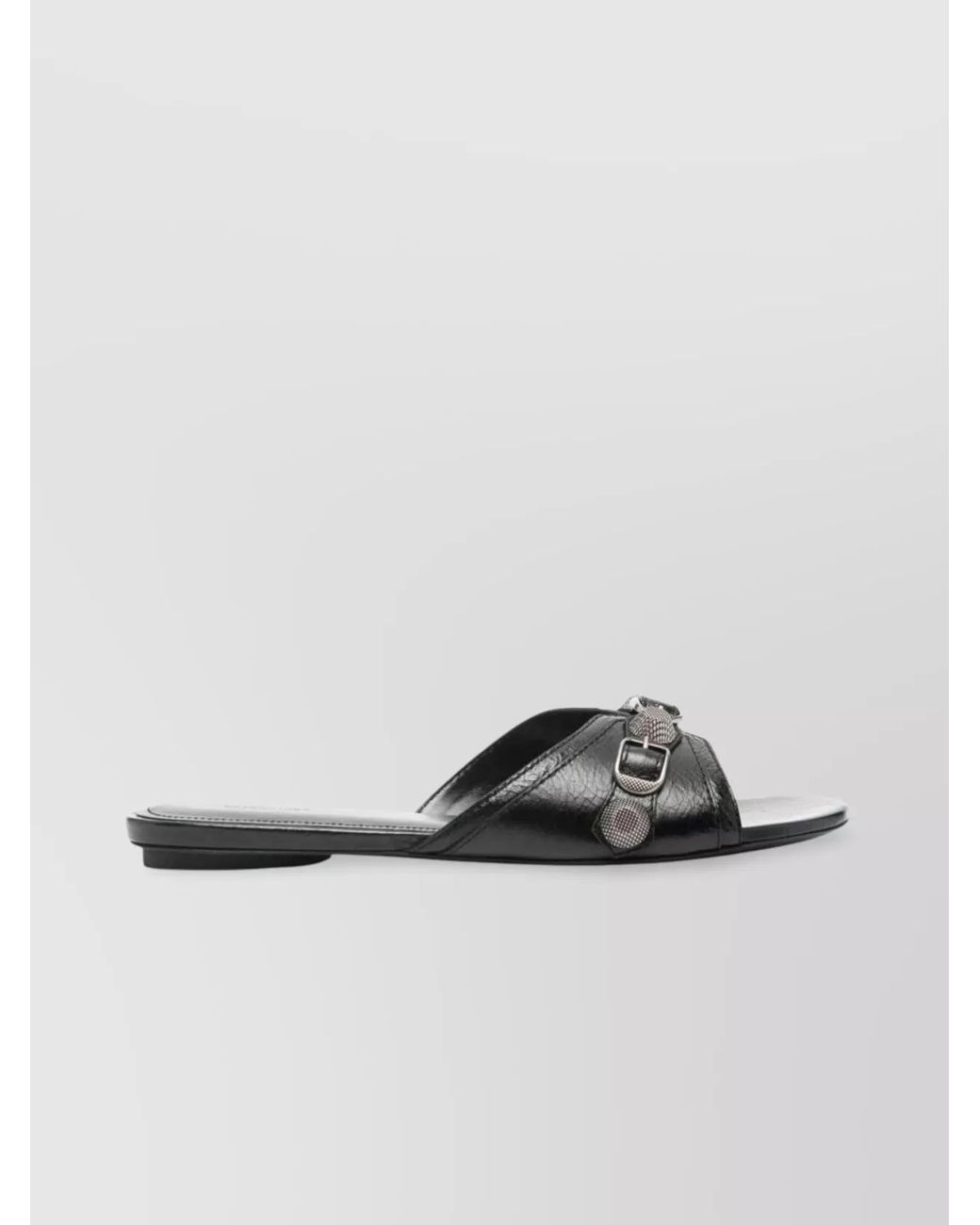 Balenciaga Multicolor Leather Flat Slippers