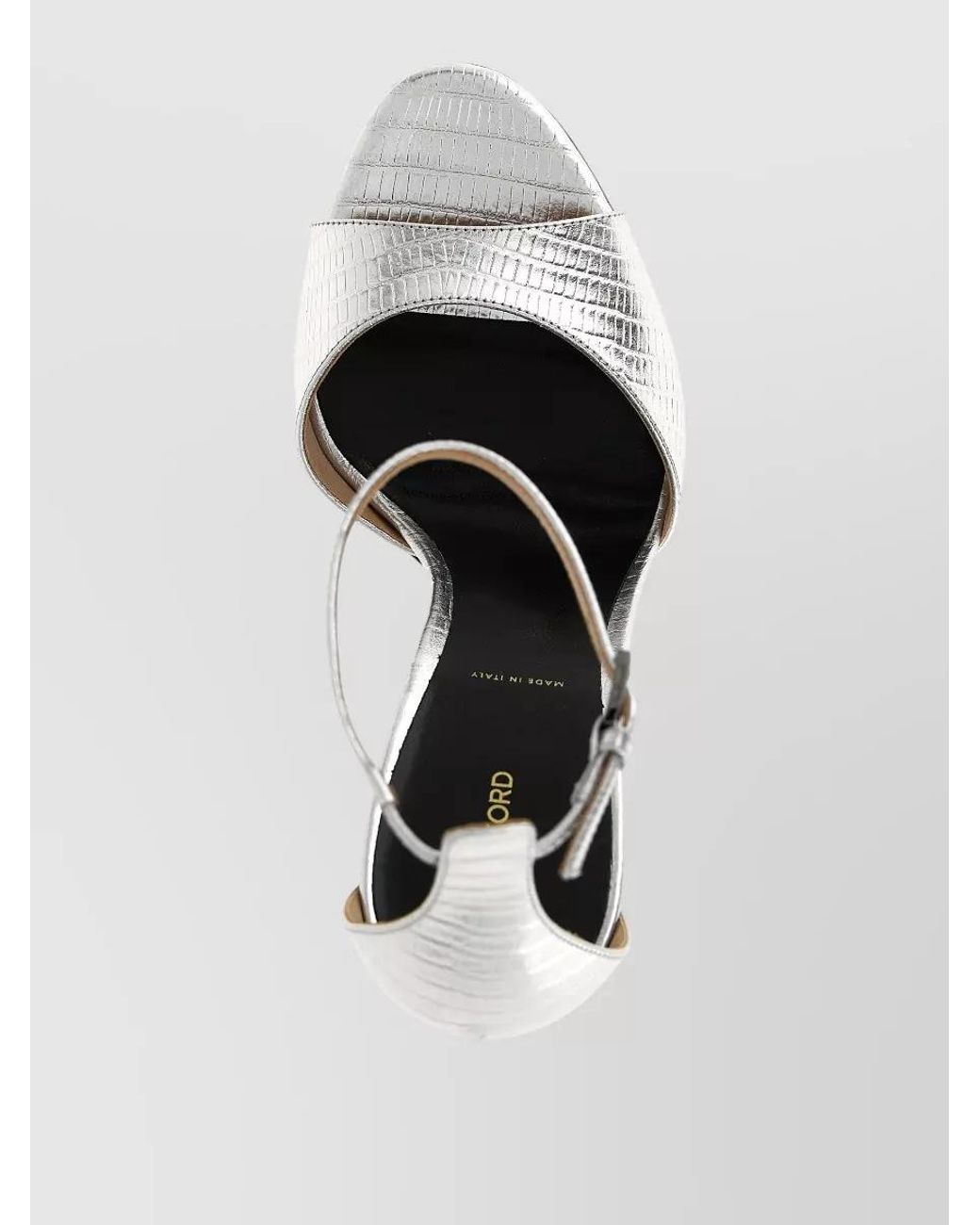 Tom Ford White Leather Tejus Sandals
