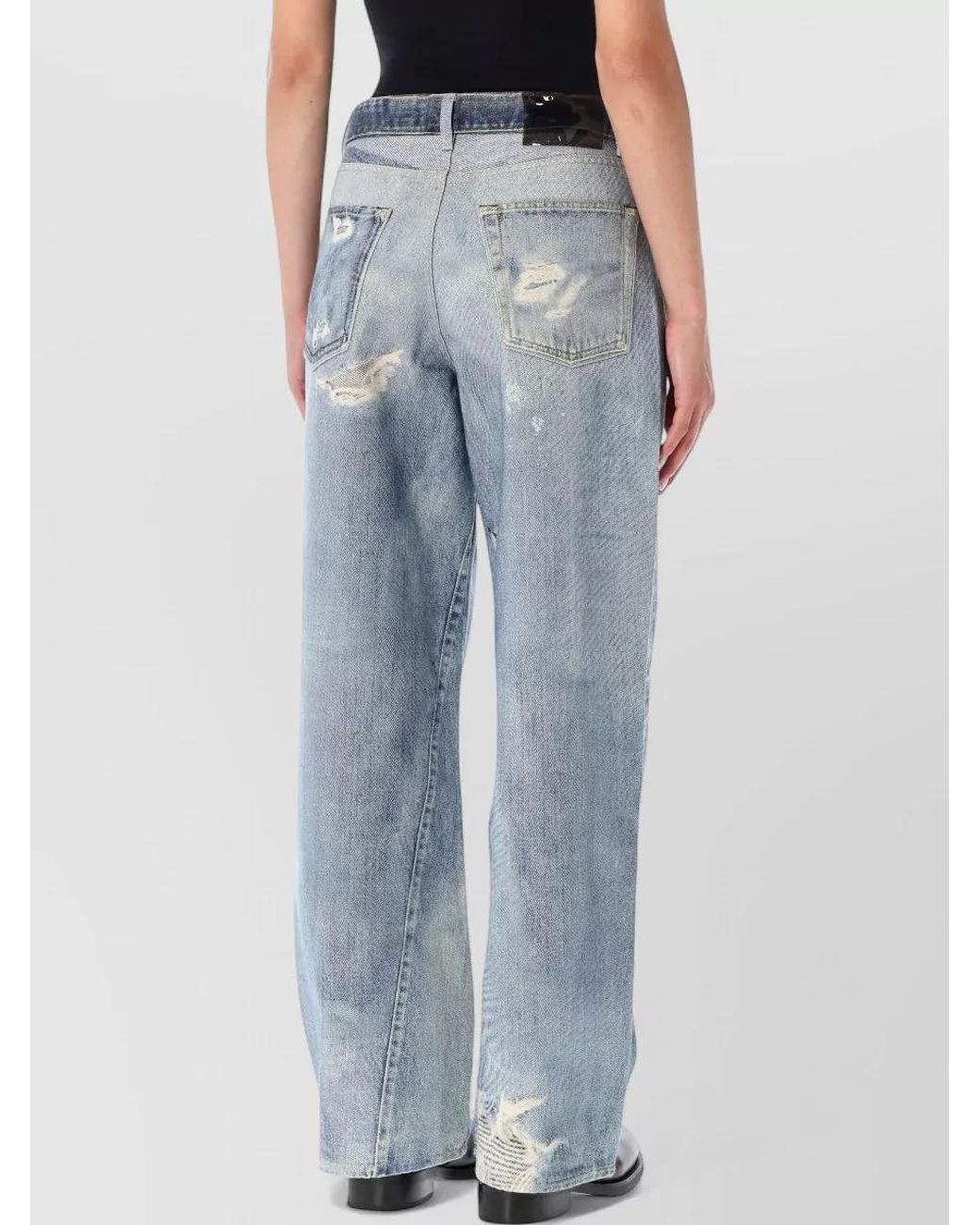 Our Legacy Blue Denim High-Rise Straight-Leg Full Cut Jeans
