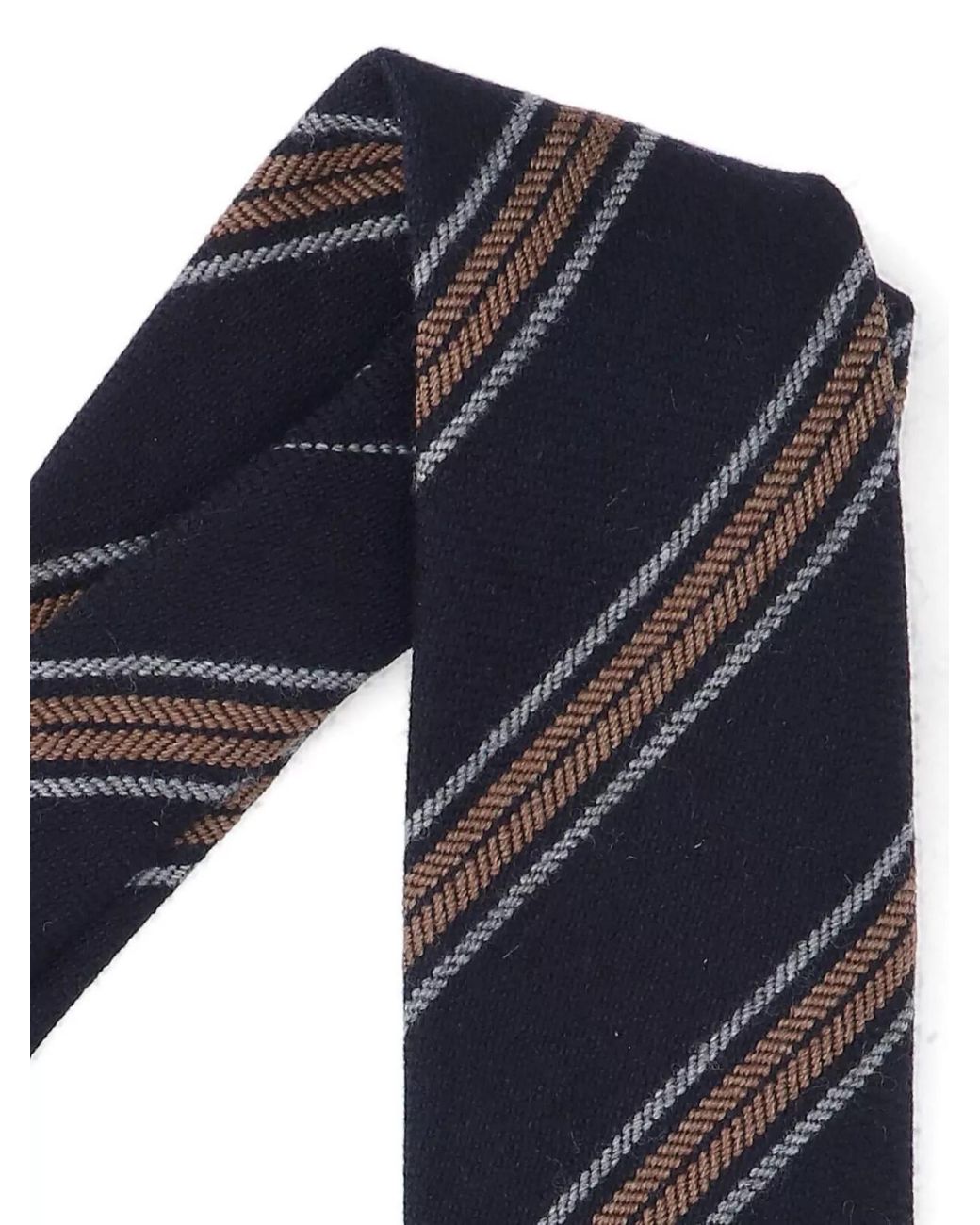 Cesare Attolini Blue Wool Tie for men
