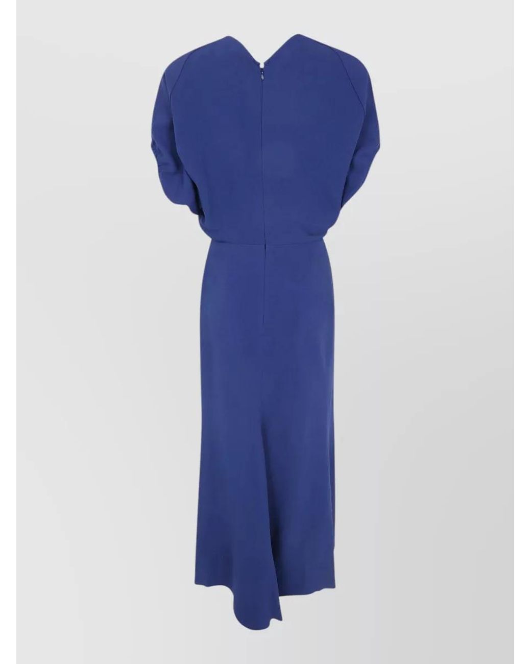 Victoria Beckham Blue Edith Midi Dress