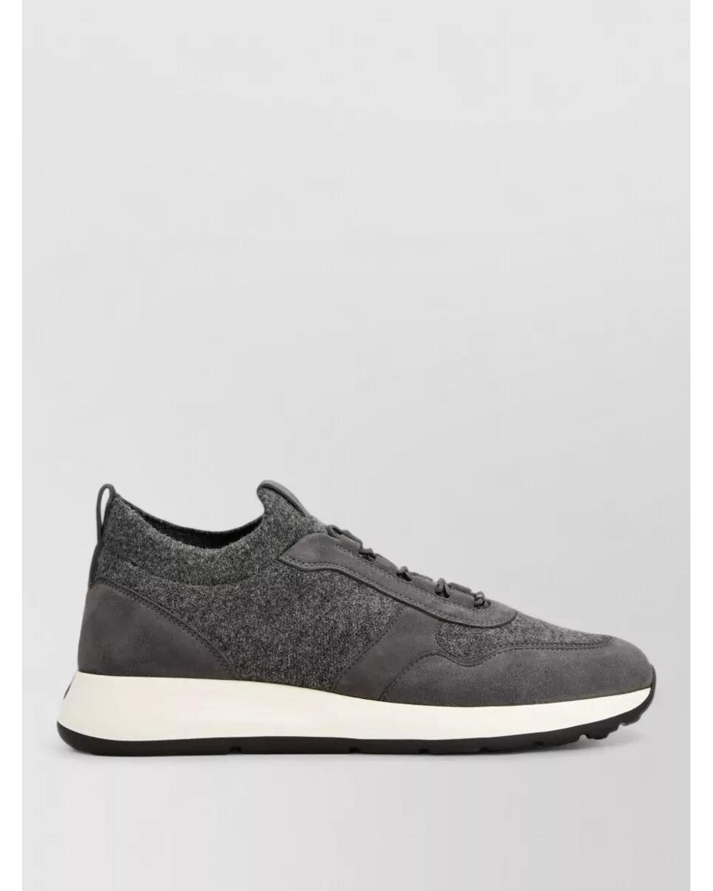 Tod's Gray Leather And Knit Low-Top Sneakers for men