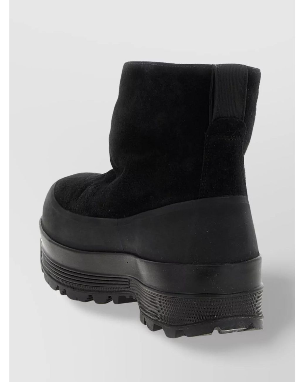 Stone Island Black Suede Ankle Boots for men