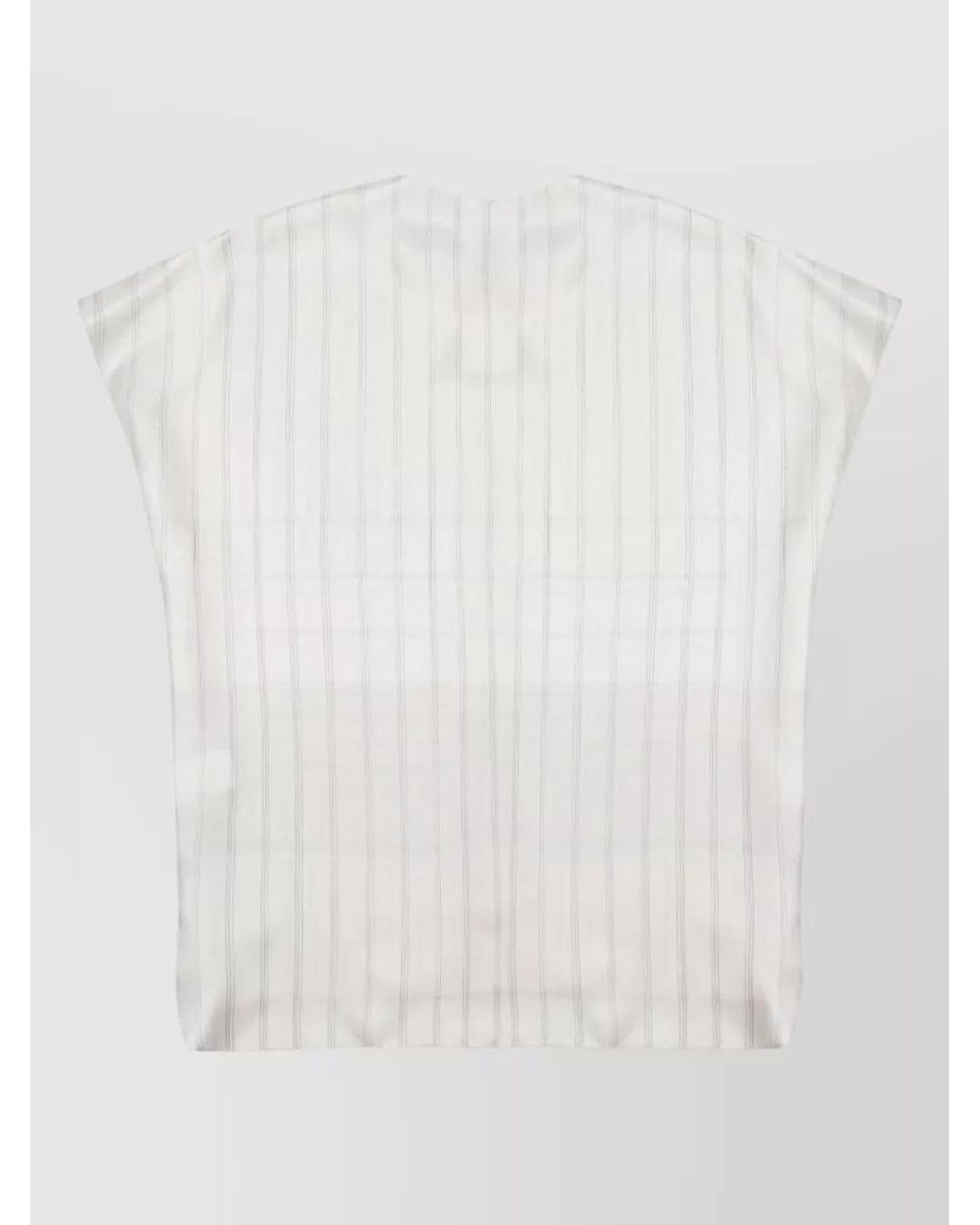 Alysi White Silk V-Neck Camisole