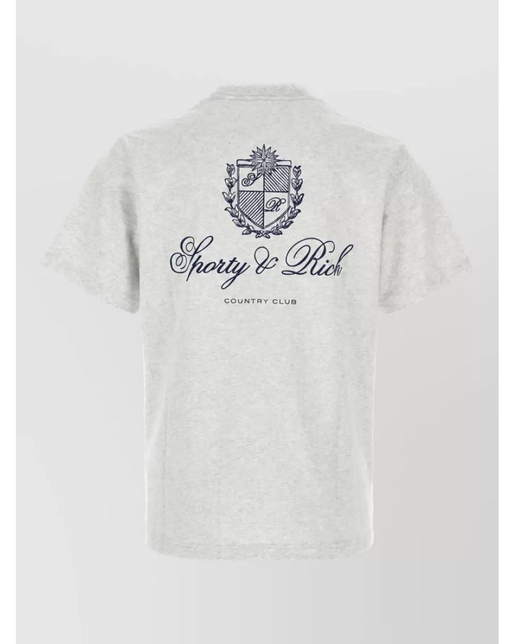 Sporty & Rich White Cotton T-Shirt for men